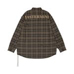 Рубашка Mastermind World Reversible Raw Edge Plaid Shirt, Grey Plaid - фото 2