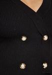 Вязаный кардиган NAEMI, черный - фото 3