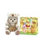 Плюшевая кукла Overalls Bear Collection, высота 30 см BEAR FORT - фото 2