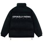 SUPEREALLY СУПЕРОЧЕНЬ стеганая куртка унисекс, Черный - фото 2