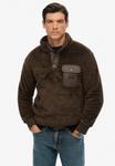 Джемпер Superdry & Co Fleece jumper, Slate Brown/Brown - фото