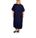 Платье Belle Rayon Plus Size в цвете Blueberry On The Plus Side, черный - фото 2