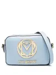 Сумка-сэтчел с логотипом Love Moschino, синий - фото