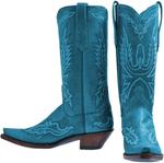 Вышитые сапоги в стиле вестерн, кожаные, средней высоты, с острым носком, классические ковбойские сапоги для верховой езды Windbxyb, синий - фото 5