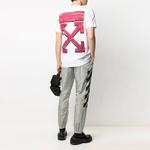 Футболка ss21 back arrow logo printing round neck pullover short sleeve white Off-White, белый - фото 4