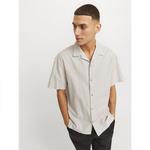 Рубашка с коротким рукавом Jack & Jones Summer Resort Linen, бежевый - фото 4
