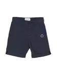 Шорты чинос с вышитым логотипом TRUSSARDI JUNIOR, синий - фото
