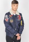 Куртка TOP GUN MIT KRAGEN, Navy/Blue - фото