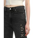 Джинсы Cut Out с логотипом Alexander Wang, темно-серый - фото 6