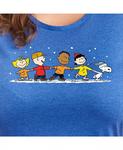 Футболка с рисунком Peanuts Group больших размеров Hybrid Apparel, синий - фото 3