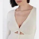 Узкая блузка миллионера Pinko, экрю - фото 4