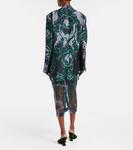 Принтованный блейзер Dries Van Noten, Dark Green - фото 3