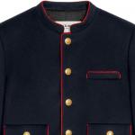 Пиджак женский Celine, темно-синий / красный - фото 2