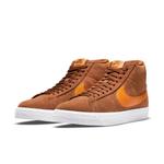 Кроссовки zoom blazer mid sb Nike, коричневый - фото 3