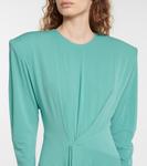 Платье миди из драпированного джерси Alexandre Vauthier, Cool Mint - фото 4