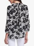 Блузка с защипами NYDJ, White/Black - фото 2