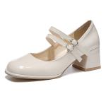 Туфли на блочном каблуке Mary Jane Medd, черный - фото 7