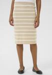 Юбка Kaffe LIZZA, Feather Grey Mel Chalk Stripe/Beige - фото
