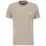 Футболка Alpha Industries Basic Small Logo, бежевый - фото
