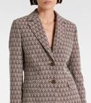 Пиджак из хлопковой смеси с принтом Etro, Multicolour On Beige Base - фото 4