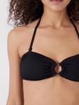 Топ бикини бандо с кольцом HUSH, Black - фото 4