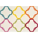 Детский ворсистый ковер с решетчатым узором Safavieh, 199x199 см - фото