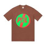 Футболка Supreme x PiL Tee Brown, коричневый - фото
