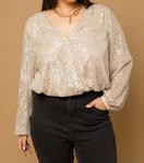 Боди Sequenced Curvy In Champaign GILLI - фото 2