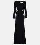 Украшенное платье Costarellos, черный - фото