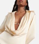 Мини-платье с драпировкой Blumarine, белый - фото 4