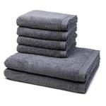 Набор полотенец superfuschel 6 шт Möve, серый - фото