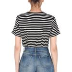 Укороченный топ женский черный Saint Laurent - фото 4