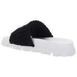 Шлепанцы женские Miu Miu, черный / белый - фото 4