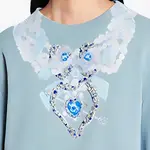 Lanvin Свитшот Women's Gray Blue - фото 7