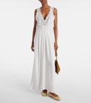 Фредa платье макси с мерейкой Isabel Marant, белый - фото 2