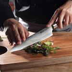 Supor Шеф-нож из дамасской стали, модель Three Black, 19,5 см - фото 3