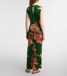 Флоральное макси-платье Johanna Ortiz, Green-Pink - фото 3