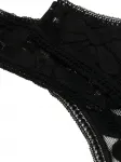 Кружевные трусы-стринги Tanga ERES, черный - фото 3