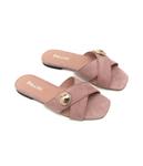 Кожаные тапочки Pollini, розовый - фото 3