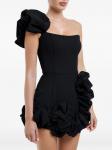 POST MERIDIEM платье мини на одно плечо, черный - фото 6