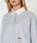 Рубашка Tommy Jeans Casual Fit, голубой - фото 4