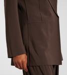 Пиджак с поясом Norma Kamali, Choco - фото 6