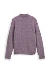 Джемпер TOM TAILOR DENIM PULLOVER RELAXED FIT MIT STEHKRAGEN, Dark Lavender Melange/Dark Purple - фото 5
