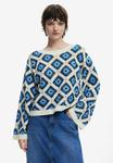 Джемпер Desigual Jumper, Beige Blue/Beige - фото
