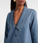 Джинсовая рубашка с низким воротником Frame, Confessional - фото 4