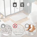 Коврик для ванной WC-Vorlage REDBEST 207055, 50x2x50 см, кремовый - фото 4