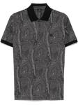 ETRO рубашка поло с принтом пейсли, черный - фото