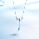 Disney Серебряное колье S925 для женщин в синем цвете - фото 6