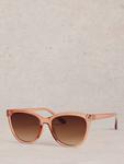 Кошачий глаз солнцезащитные очки White Stuff, Light Pink/Brown Gradient - фото