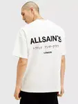 Футболка AllSaints Underground, цвет ashen/white - фото 2